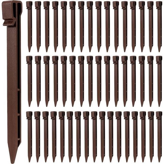 Pack De 100 Cache-bouchons De Piquet De Tente - PVC Blanc Haute Visibilité - NEUF