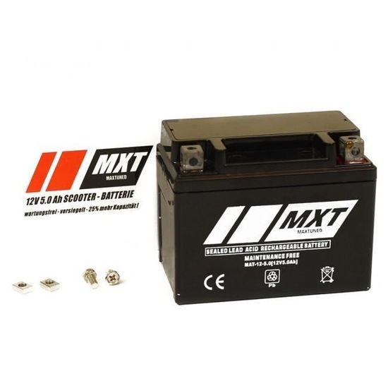 Batterie 12V 5Ah SLA4L-BS Maxtuned Scooter Batterie, sans