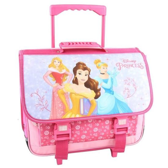 Cartable a roulettes Princesse Disney Rose 41 CM Haut de Gamme Cdiscount