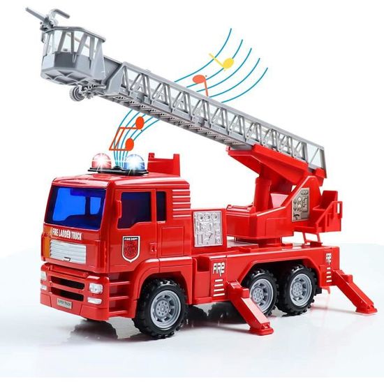 Camion Pompier Jouet - Arroseur d'incendie pour enfants - Lumineux, sonore  et interactif - Cdiscount Jeux - Jouets