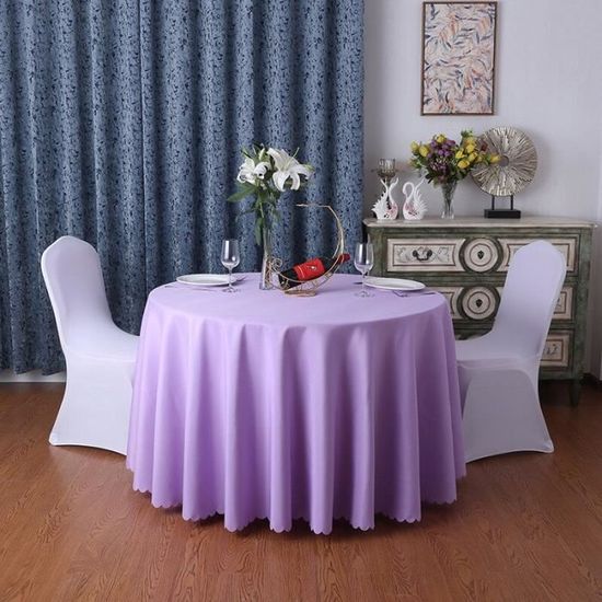 EHOMERY Nappe De Table Pour Canapé Nappes Rectangulaires Motif à Carreaux Fleurs Salle à Manger Carrée Tissus Pour Confection Rose Violet Drap Coton Protection Décoration 130 X 130 Cm