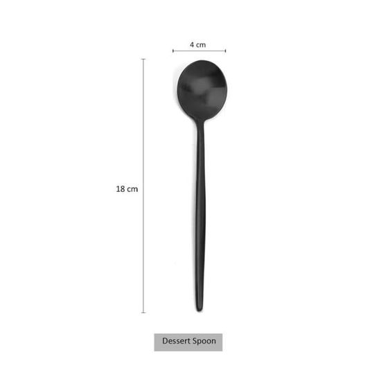 Louche de cuisine en acier inoxydable 18.10 longueur de 33 cm avec anneau de suspension