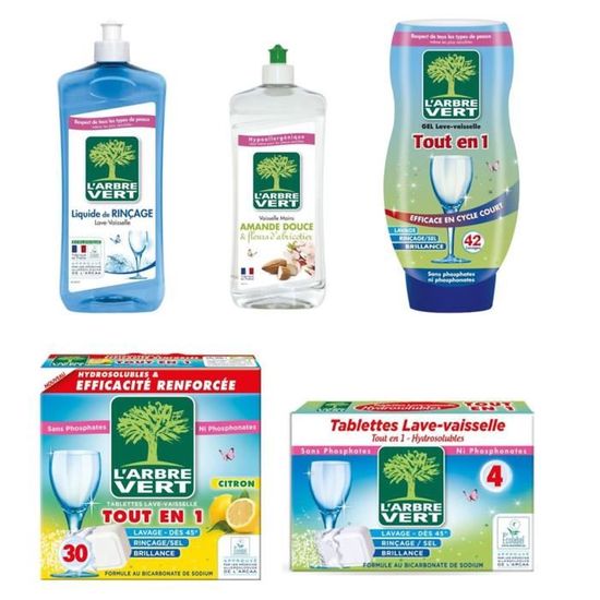 L'Arbre Vert Lave-Vaisselle Éco All-in-1 32 Pièces | Nettoyage Efficace main image 1