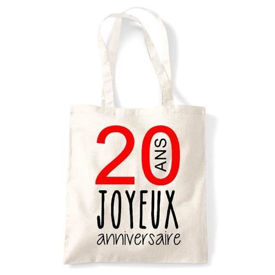 Sac Tote Bag Toile Naturel Joyeux Anniversaire Ans Blanc Cdiscount Bagagerie Maroquinerie Sac Tote Bag Toile Naturel Joyeux Anniversaire Ans Blanc Cdiscount Bagagerie Maroquinerie