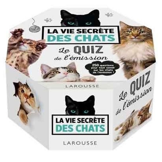 Jeu De Societe Quizz La Vie Secrete Des Chats Larousse Cdiscount Jeux Jouets