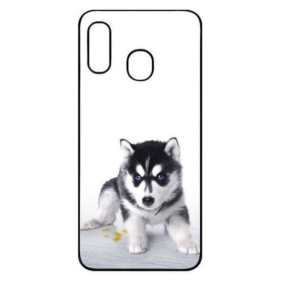 Coque Smartphone Bebe Chien Husky Compatible Avec Samsung Galaxy A30 Plastique Bord Noir Cdiscount Telephonie