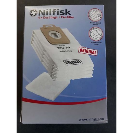Sac aspirateur sales nilfisk 107407639