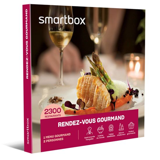SMARTBOX - Coffret Cadeau - RENDEZ-VOUS GOURMAND - 2300 restaurants de cuisine traditionnelle, locale revisitée ou exotique