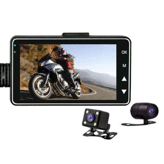 Dashcam Moto Avant Et Arriere Caméra De Moto 3 Pouces Ecran