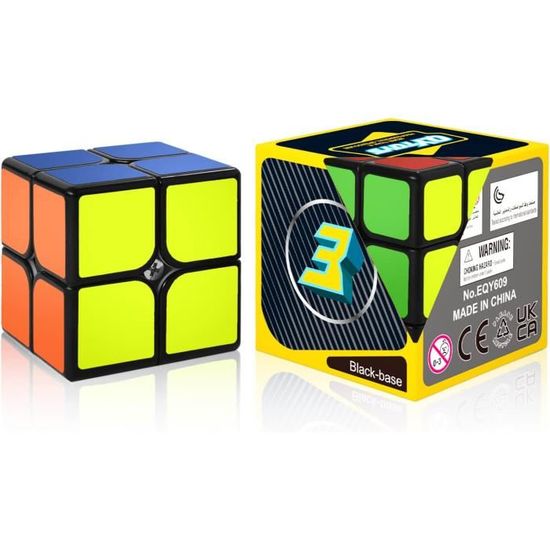 ROXENDA Speed Cube Set, [3 Pezzi] Cube Set con Cubo Magico di 2x2 3x3 Piramide, Durevole e Colori Vividi - Tornitura Facile e Giocare Liscio (Stickers