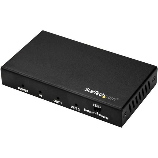 Répartiteur HDMI 1 Entrée 2 Sorties 4K 60Hz HDR - StarTech ST122HD202 Pour Moniteurs Et TV