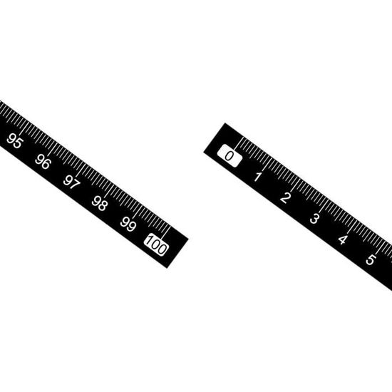 Lot De 10 Rubans Adhésifs De Mesure 50 Cm - Graduations Métriques, PVC Transparent - Pour établi, Scie, Machine à Coudre - Collant étanche - 2