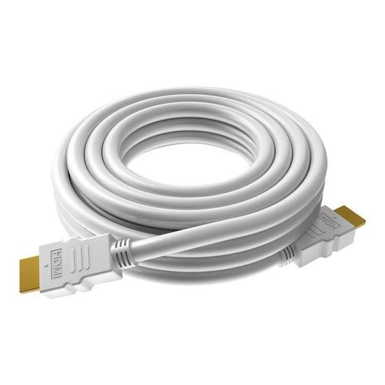 Câble HDMI VISION TECHCONNECT TC2 1MHDMI - 1m - Male/Male - Or - Blanc