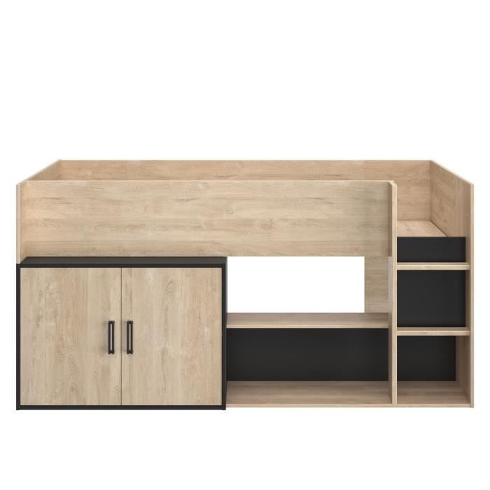 lit mi hauteur avec rangement cdiscount