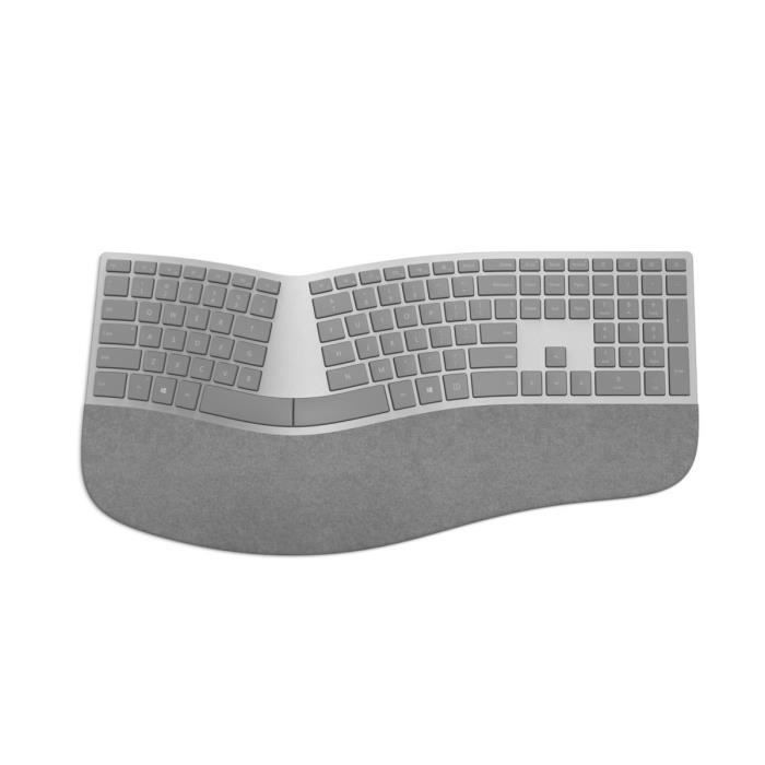Microsoft – Surface Ergonomic Keyboard – Clavier sans fil Bluetooth ergonomique compatible Windows et macOS Clavier AZERTY français – 3RA 00004 - vue 3