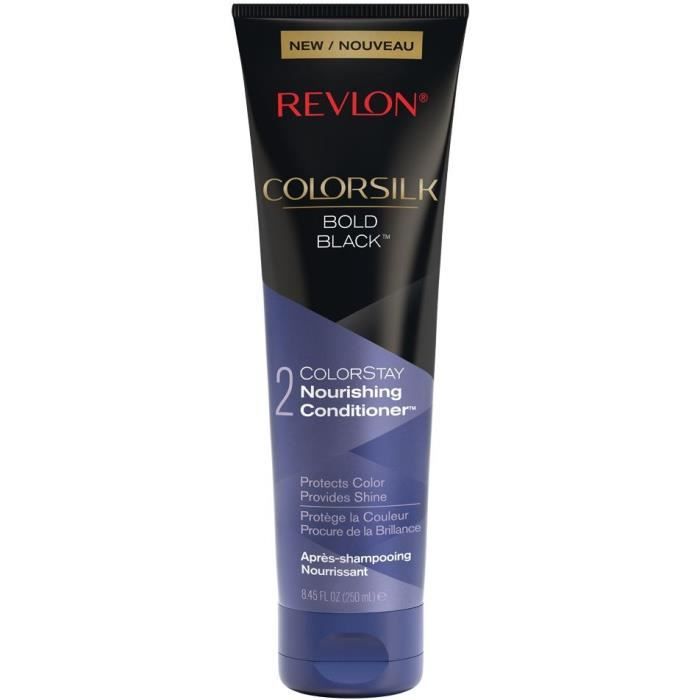 REVLON Après-shampoing nourrissant Colorsilk - Bold Black - 250 ml