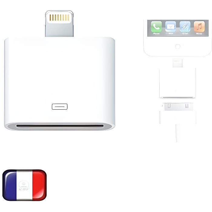 Wooshshop® 8-Pin Femelle to 30 Pin Male Lightning Adapteur Pour iPhone 4 to 5/5s/5c/6/6Plus
