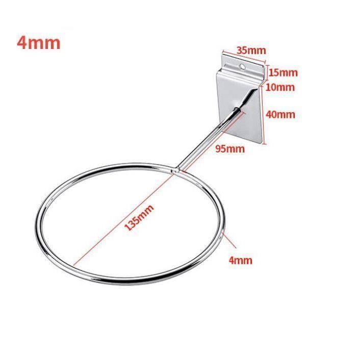 Jetcco Lot de 10 Support Mural Sports Ball Affichage de Support pour Ballons de Basket Basket Soccer Support de Rangement 4 mm