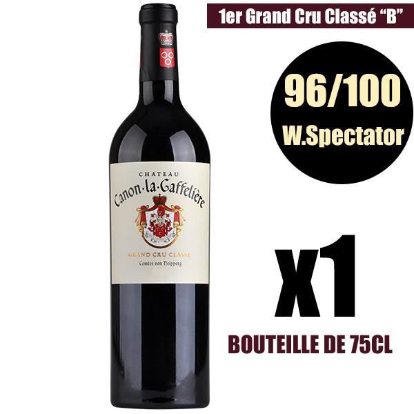X1 Château Canon-La-Gaffelière 2015 75 cl AOC Saint-Émilion 1er Grand Cru Classé -B- Vin Rouge