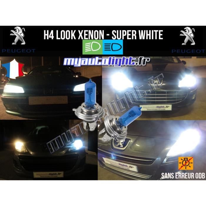 Pack ampoules H4 blanc xenon - Peugeot Partner