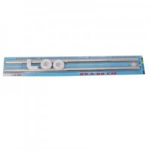MSV BARRE DOUCHE D ANGLE INOX 80 x 80 cm