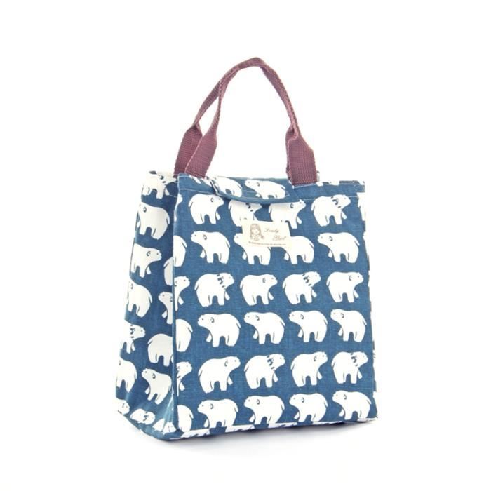 1PC pratique de grande capacité boîte à lunch sac fourre-tout à pour le voyage LUNCH BOX - BOITE A REPAS