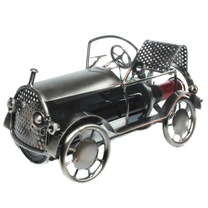 Porte-bouteille de vin modèle unique en métal - Produit vintage et original