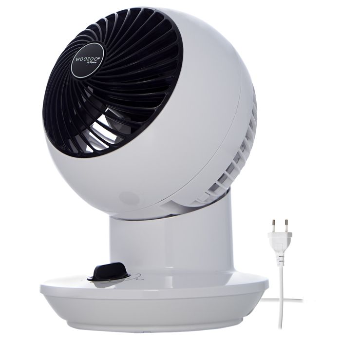 IRIS OHYAMA Ventilateur Silencieux, Oscillant et Puissant Woozoo PCF-SM12 - 13 m² - 18 x 18 x 25 cm - Blanc
