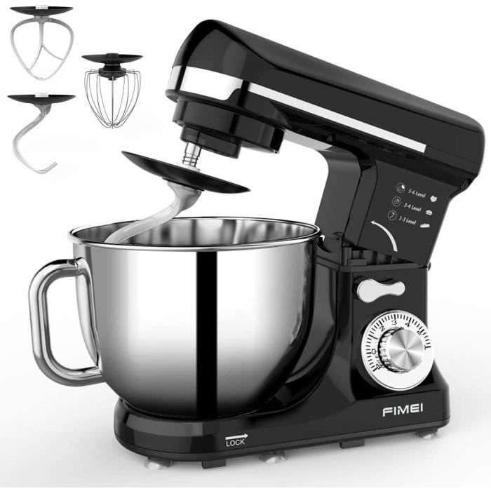 MACHINE A CREME Pacirctissier FIMEI Robot de Cuisine Multifonction 1000W Robot Peacutetrin Professionnel avec Bol dAcier Inox545