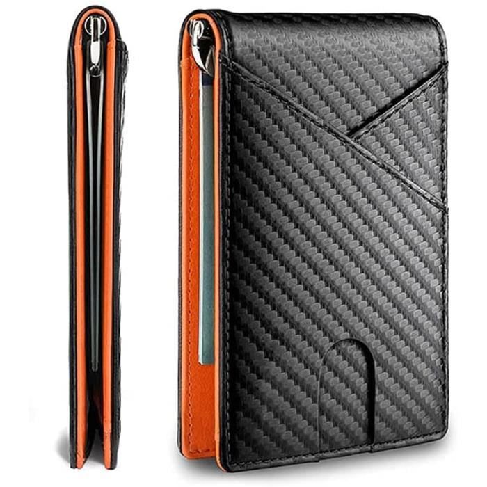 Portefeuille pour Hommes, Porte-Cartes Petit Portefeuille 2021 Portefeuille RFID Mince avec 9 emplacements pour Cartes et Une Fente
