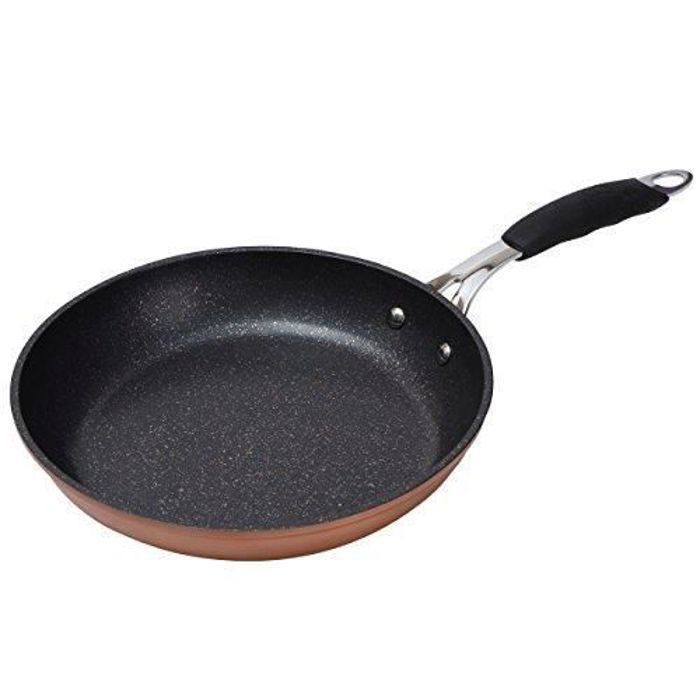 Bergner Q1954 Infinity Chefs-Q1954 - Poêle, Aluminium forgé, Ø28 cm, Couleur cuivre, Induction, Marron, 28 cm