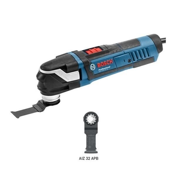 Bosch - Découpeur ponceur 400W avec 1 lame segment+ Lboxx - GOP 40-30