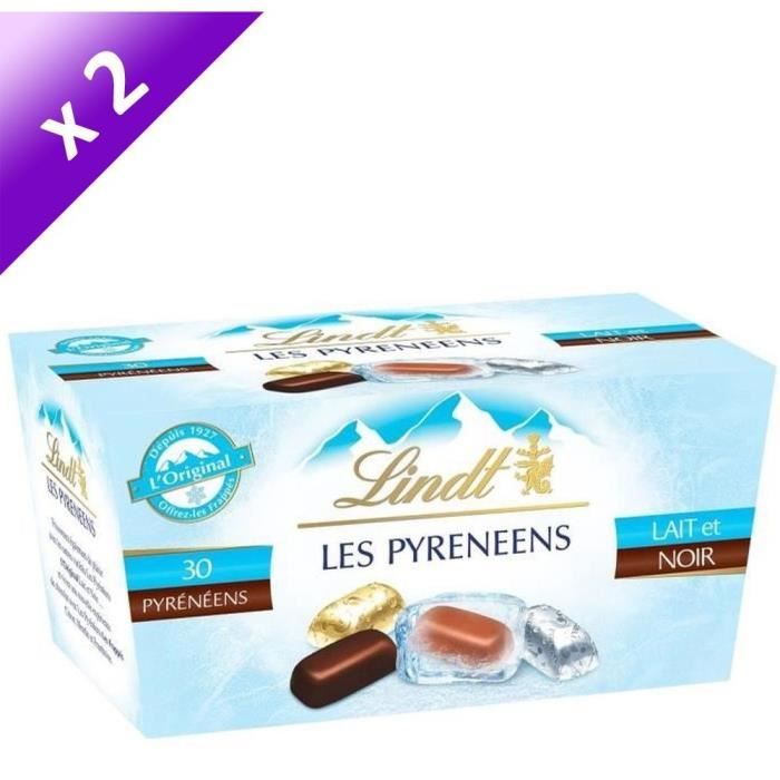 LINDT Lot de 2 Ballotins Les Pyrénéens L'Original Assorti - 219 g