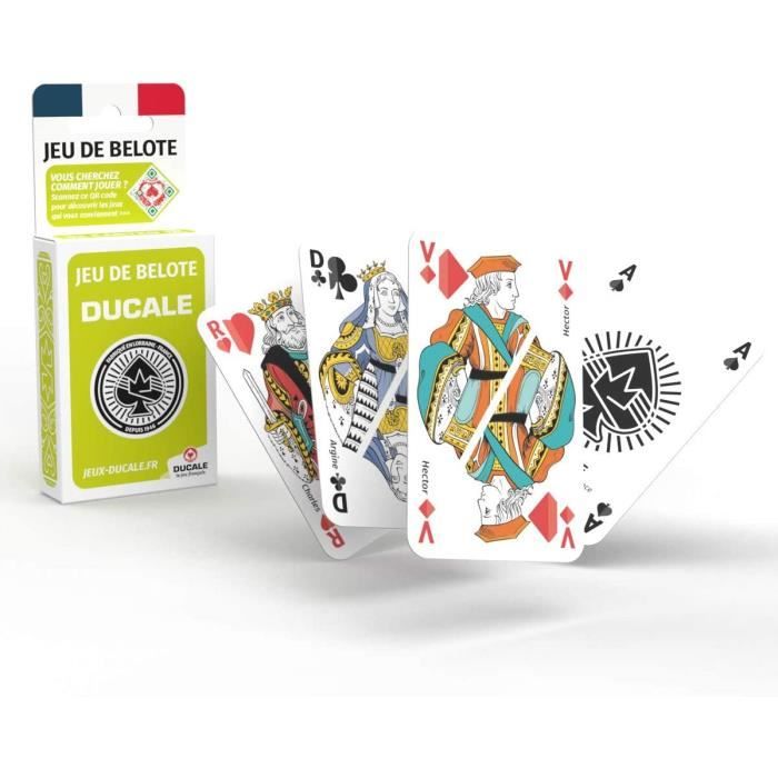 Ducale, le jeu français 32 Cartes Jeu de Belote, Manille, Coinche, 10011369