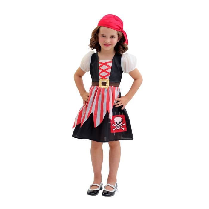 CESAR Déguisement Pirate Girl - Satin et nylon