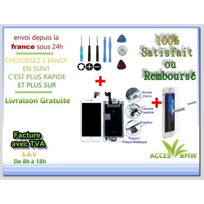 Ecran LCD & Vitre Tactile Complet Pour iPhone 6S A1633 A1688 Blanc + Outils Et Film Offert