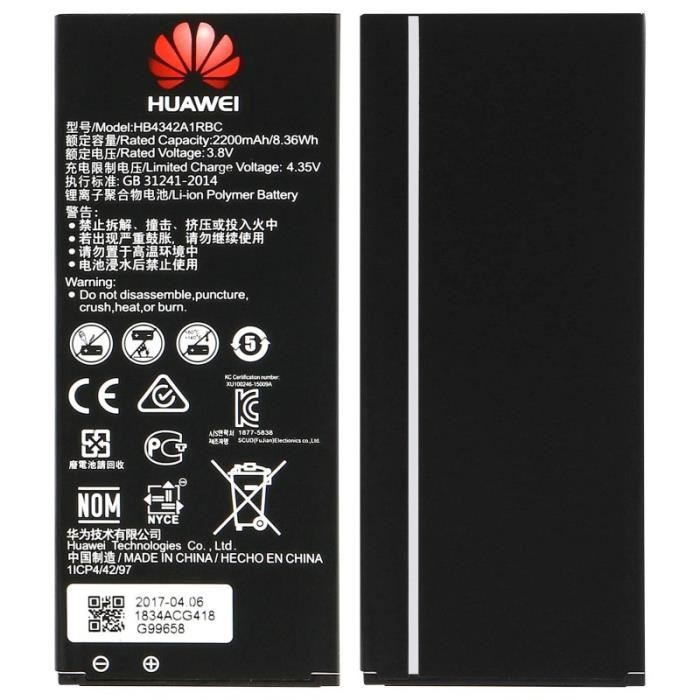 HUAWEI HB4342A1RBC Batterie Huawei Y6, Honor 4A