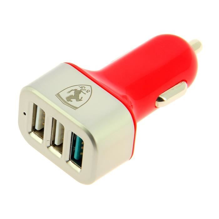 FERRARI Chargeur express charge - 12 / 24V - 4,1Ah - 3 USB