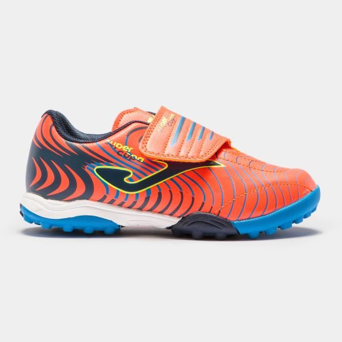 Chaussures de football enfant Joma Turf TACTIL 2007 - corail/bleu marine - 30