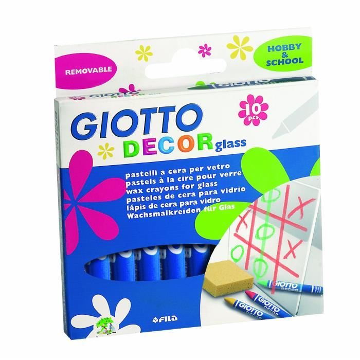 Giotto - Pochette de 10 pastels à la cire