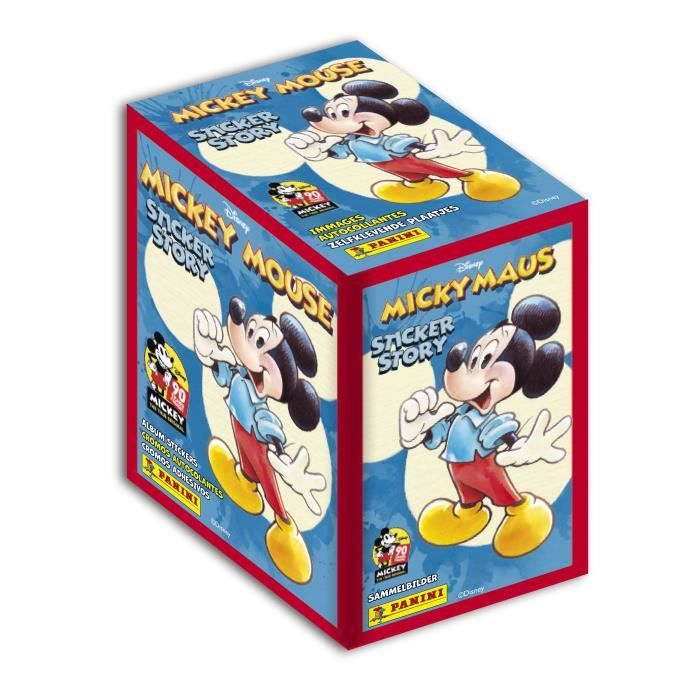 MICKEY MOUSE 90 ANS Boîte de 50 pochettes de stickers