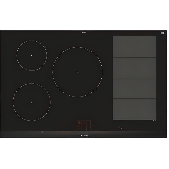 Siemens EX875LVC1E, Intégré, Plaque avec zone à induction, Verre-céramique, Noir, Acier inoxydable, 2200 W, 14,5 cm