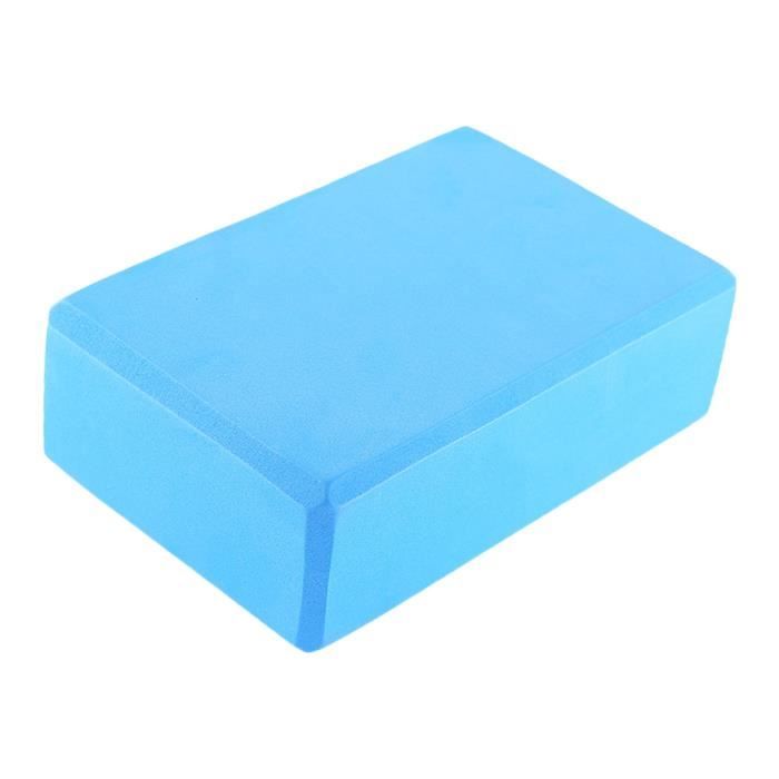 SURENHAP EVA Bloquer Brique de Yoga Bloc Mousse NonToxique Pilates Bleu clair