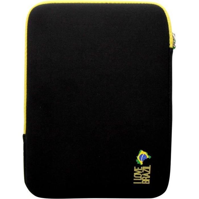 T'NB Housse de protection universelle pour tablette 10- - Design BRAZIL - Noir