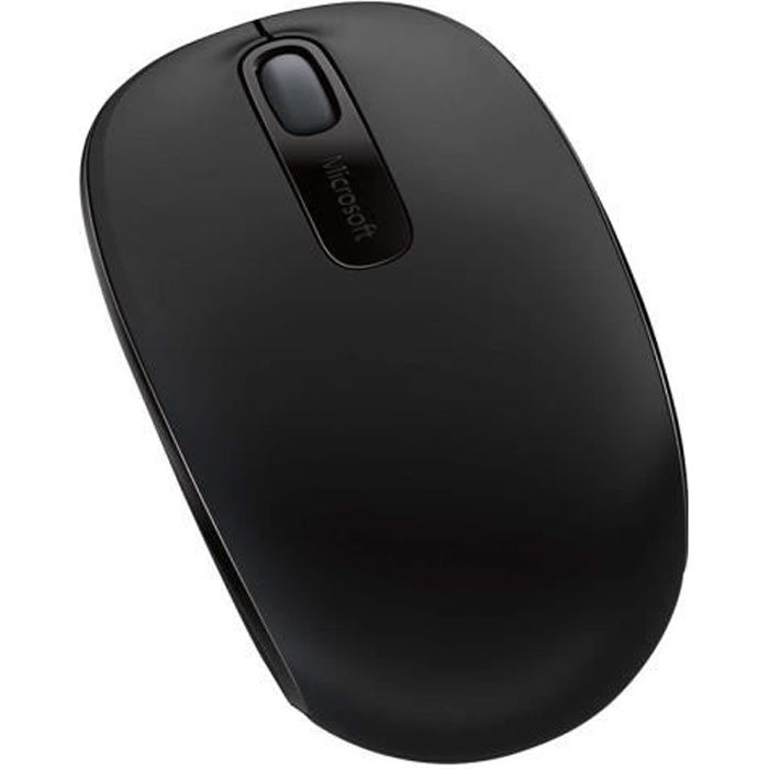 MICROSOFT Mobile Mouse 1850 - Souris optique - 3 boutons - Sans fil - Récepteur USB - Noir