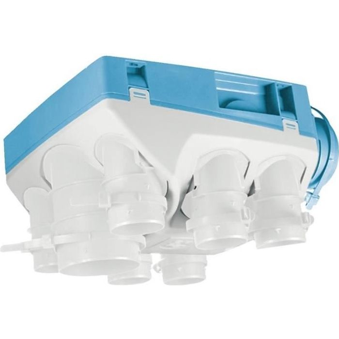 Caisson VMC Unelvent - Ozeo ECOWATT 2 HA/HB - Simple Flux - 7 piquages 604600