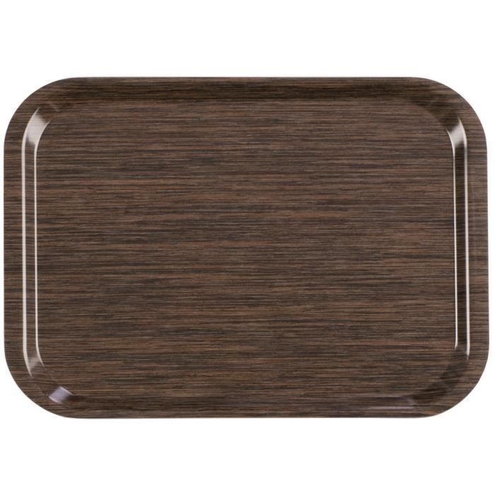 Lot de 25 plateaux stratifié mélaminé wengé Self