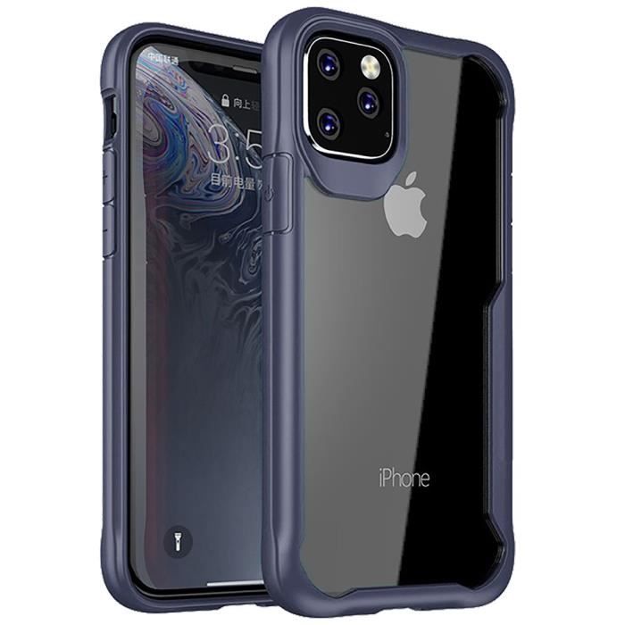 Coque Pour iPhone 11 Bumper Hybride Rigide Antichoc Bleu Marine