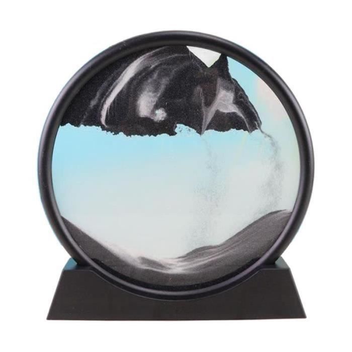 GFT28123-Sables mouvants Image, verre Qui Coule Sable Quicksand Peinture Sables Mouvants Art Sable-paysages en Mouvement de Bureau