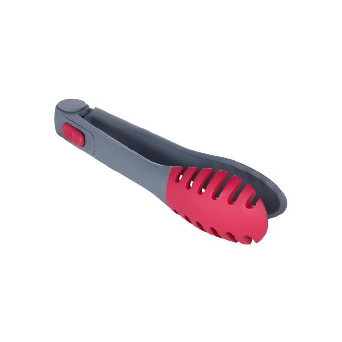 ZYLISS Pince à spaghetti ZE980004 33x6x9cm rouge et gris
